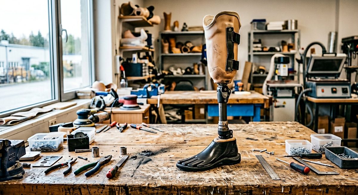 Below-Knee (Transtibial) Basic Prosthetic Leg